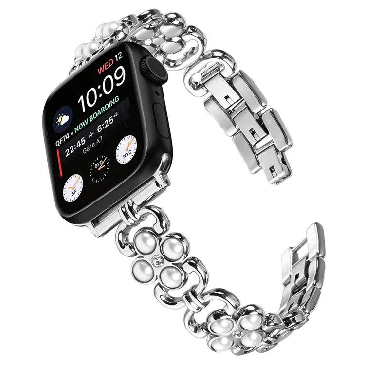 For Apple Watch Ultra 2 Ultra 49mm / Series 9 8 7 45mm / 6 5 4 SE (2022) SE (2023) SE 44mm / 3 2 1 42mm Stainless Steel Watch Strap
