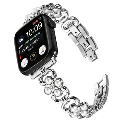 For Apple Watch Ultra 2 Ultra 49mm / Series 9 8 7 45mm / 6 5 4 SE (2022) SE (2023) SE 44mm / 3 2 1 42mm Stainless Steel Watch Strap