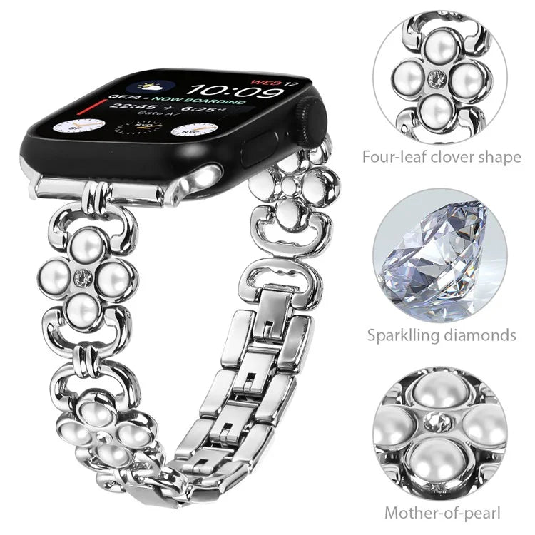 For Apple Watch Ultra 2 Ultra 49mm / Series 9 8 7 45mm / 6 5 4 SE (2022) SE (2023) SE 44mm / 3 2 1 42mm Stainless Steel Watch Strap