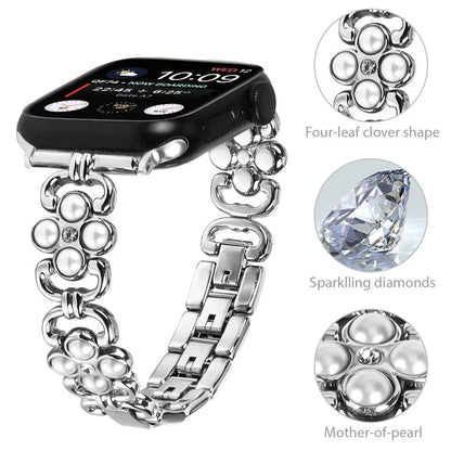For Apple Watch Ultra 2 Ultra 49mm / Series 9 8 7 45mm / 6 5 4 SE (2022) SE (2023) SE 44mm / 3 2 1 42mm Stainless Steel Watch Strap