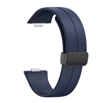 For Huawei Watch Fit 3 Silicone Strap Magnetic Folding Buckle Watch Band