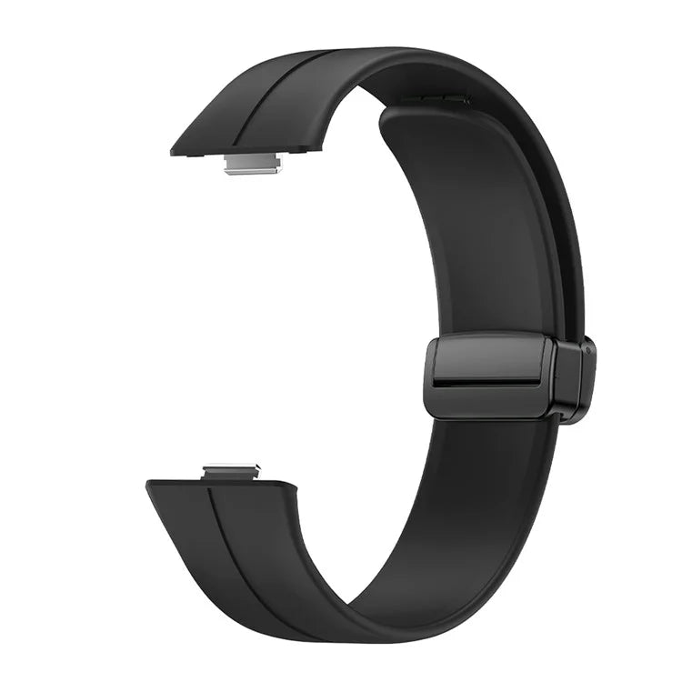 For Huawei Watch Fit 3 Silicone Strap Magnetic Folding Buckle Watch Band