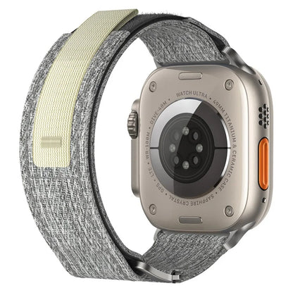 For Apple Watch Ultra 2 Ultra 49mm / Series 9 8 7 45mm / 6 5 4 SE (2022) SE (2023) SE 44mm / 3 2 1 42mm Watch Band Nylon Loop Strap