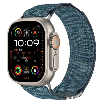 For Apple Watch Ultra 2 Ultra 49mm / Series 9 8 7 45mm / 6 5 4 SE (2022) SE (2023) SE 44mm / 3 2 1 42mm Watch Band Nylon Loop Strap