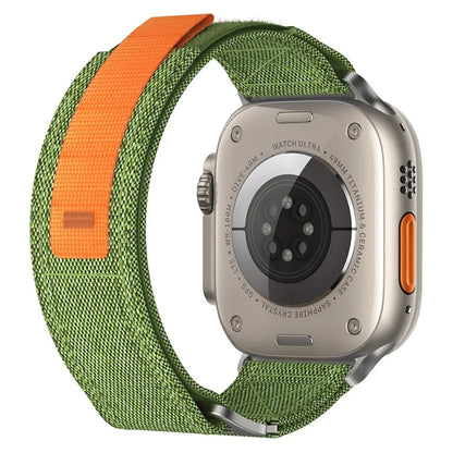 For Apple Watch Ultra 2 Ultra 49mm / Series 9 8 7 45mm / 6 5 4 SE (2022) SE (2023) SE 44mm / 3 2 1 42mm Watch Band Nylon Loop Strap