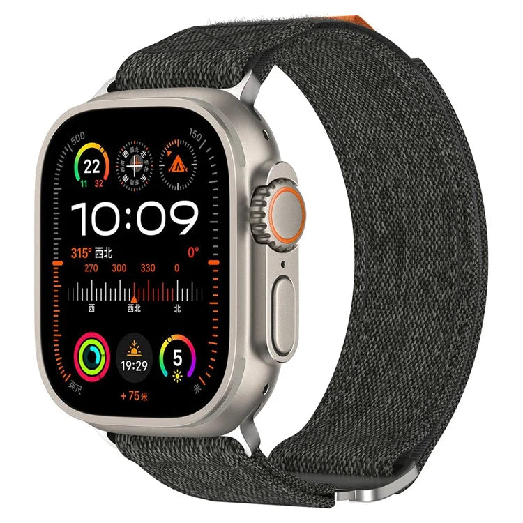 For Apple Watch Series 9 8 7 41mm / 6 5 4 SE (2022) SE (2023) SE 40mm / 3 2 1 38mm Nylon Watch Band Adjustable Strap