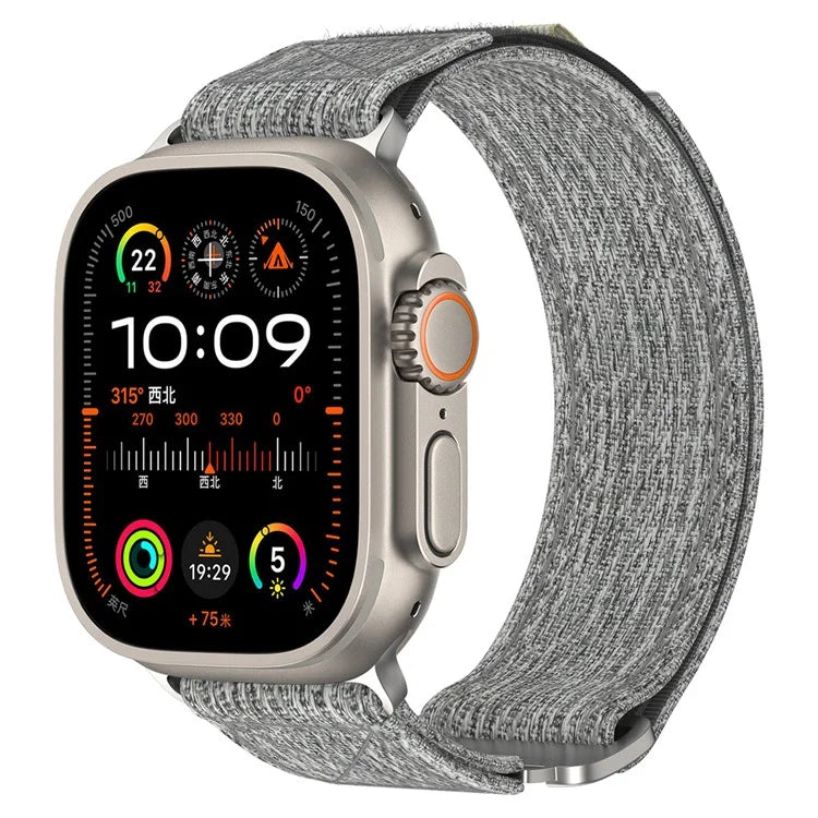 For Apple Watch Series 9 8 7 41mm / 6 5 4 SE (2022) SE (2023) SE 40mm / 3 2 1 38mm Nylon Watch Band Adjustable Strap