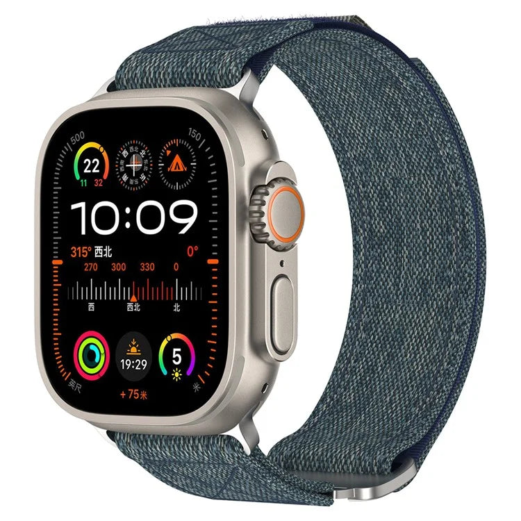 For Apple Watch Series 9 8 7 41mm / 6 5 4 SE (2022) SE (2023) SE 40mm / 3 2 1 38mm Nylon Watch Band Adjustable Strap