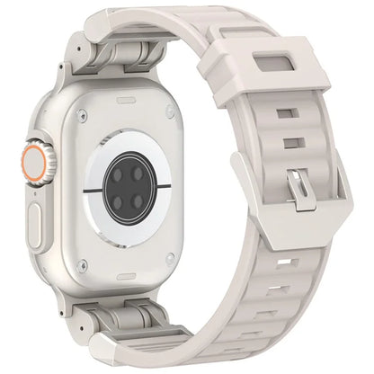 For Apple Watch Ultra 2 Ultra 49mm / 9 8 7 45mm / 6 5 4 SE (2023) SE (2022) SE 44mm / 3 2 1 42mm Silicone Strap Striped Watch Band