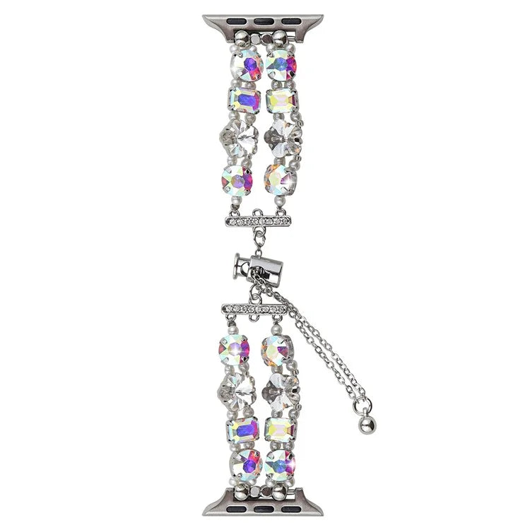 For Apple Watch Series 9 8 7 41mm / 6 5 4 SE (2023) SE (2022) SE 40mm / 3 2 1 38mm Jewelry Wristband Rhinestone Bracelet