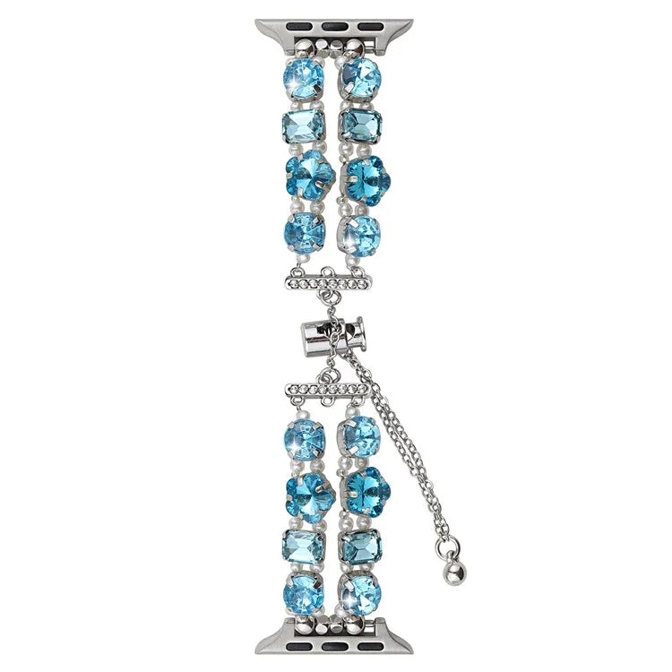 For Apple Watch Ultra 2 Ultra 49mm / Series 9 8 7 45mm / 6 5 4 SE (2022) SE (2023) SE 44mm / 3 2 1 42mm Watch Band Rhinestone Chain Bracelet