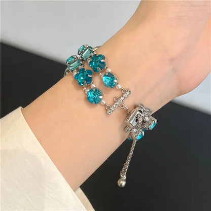 For Apple Watch Ultra 2 Ultra 49mm / Series 9 8 7 45mm / 6 5 4 SE (2022) SE (2023) SE 44mm / 3 2 1 42mm Watch Band Rhinestone Chain Bracelet
