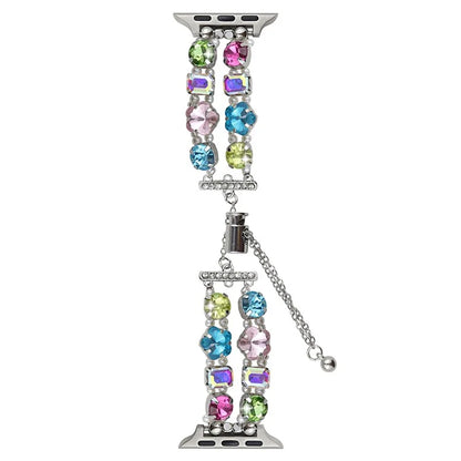 For Apple Watch Ultra 2 Ultra 49mm / Series 9 8 7 45mm / 6 5 4 SE (2022) SE (2023) SE 44mm / 3 2 1 42mm Watch Band Rhinestone Chain Bracelet