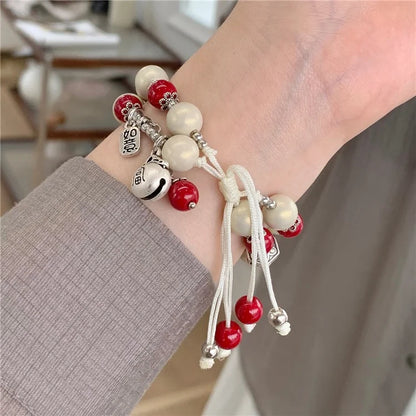 For Apple Watch Ultra 49mm Ultra 2 49mm / Series 9 8 7 45mm / 6 5 4 SE (2023) SE (2022) SE 44mm / 3 2 1 42mm Artificial Pearl Strap
