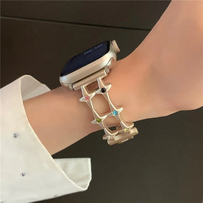 For Apple Watch Ultra 2 Ultra 49mm / 9 8 7 45mm / 6 5 4 SE (2022) SE (2023) SE 44mm / 3 2 1 42mm Strap Metal Watch Band