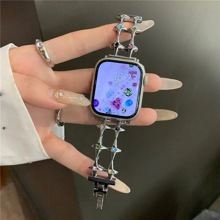 For Apple Watch Ultra 2 Ultra 49mm / 9 8 7 45mm / 6 5 4 SE (2022) SE (2023) SE 44mm / 3 2 1 42mm Strap Metal Watch Band