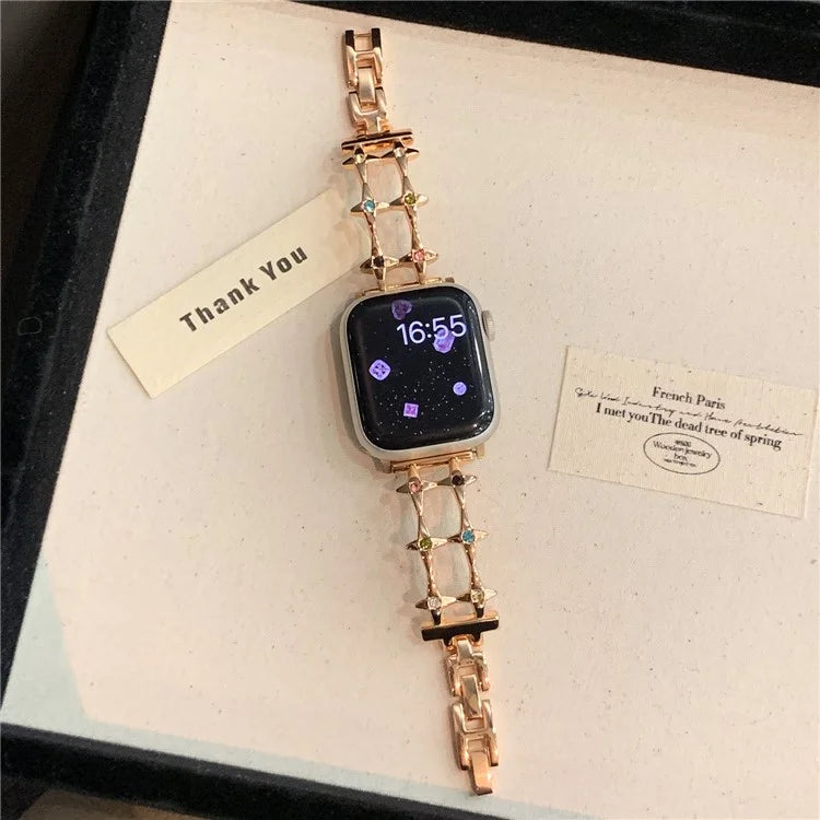 For Apple Watch Ultra 2 Ultra 49mm / 9 8 7 45mm / 6 5 4 SE (2022) SE (2023) SE 44mm / 3 2 1 42mm Strap Metal Watch Band