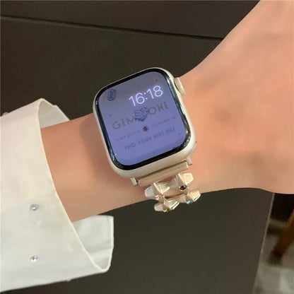 For Apple Watch Series 9 8 7 41mm / 6 5 4 SE (2023) SE (2022) SE 40mm / 3 2 1 38mm Alloy Bracelet Watch Band