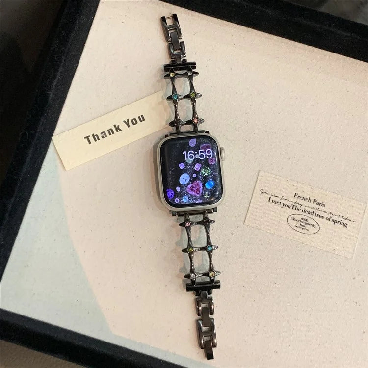 For Apple Watch Series 9 8 7 41mm / 6 5 4 SE (2023) SE (2022) SE 40mm / 3 2 1 38mm Alloy Bracelet Watch Band