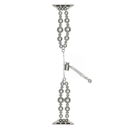 For Apple Watch Ultra 2 Ultra 49mm / Series 9 8 7 45mm / 6 5 4 SE (2022) SE (2023) SE 44mm / 3 2 1 42mm Watch Band Pearls Bracelet