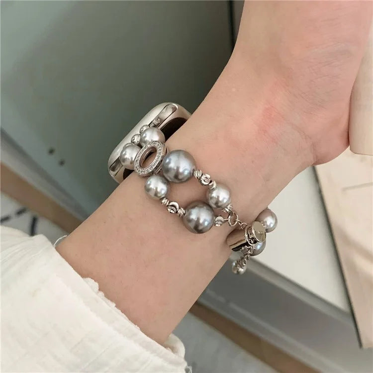 For Apple Watch Series 9 8 7 41mm / 6 5 4 SE (2022) SE (2023) SE 40mm / 3 2 1 38mm Watch Strap Pearls Bracelet
