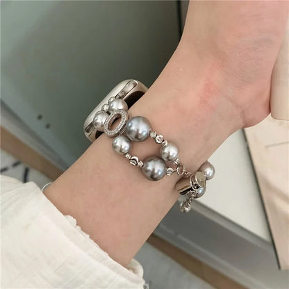 For Apple Watch Series 9 8 7 41mm / 6 5 4 SE (2022) SE (2023) SE 40mm / 3 2 1 38mm Watch Strap Pearls Bracelet