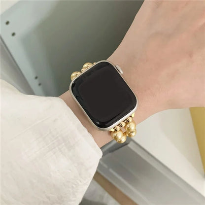 For Apple Watch Series 9 8 7 41mm / 6 5 4 SE (2022) SE (2023) SE 40mm / 3 2 1 38mm Watch Strap Pearls Bracelet