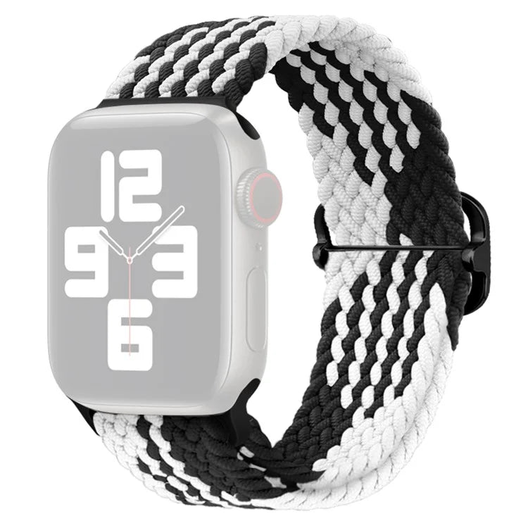 For Apple Watch Series 9 8 7 41mm / 6 5 4 SE (2022) SE (2023) SE 40mm / 3 2 1 38mm Watch Band Braided Nylon Strap