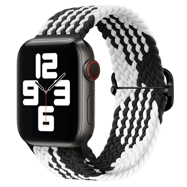 For Apple Watch Series 9 8 7 41mm / 6 5 4 SE (2022) SE (2023) SE 40mm / 3 2 1 38mm Watch Band Braided Nylon Strap