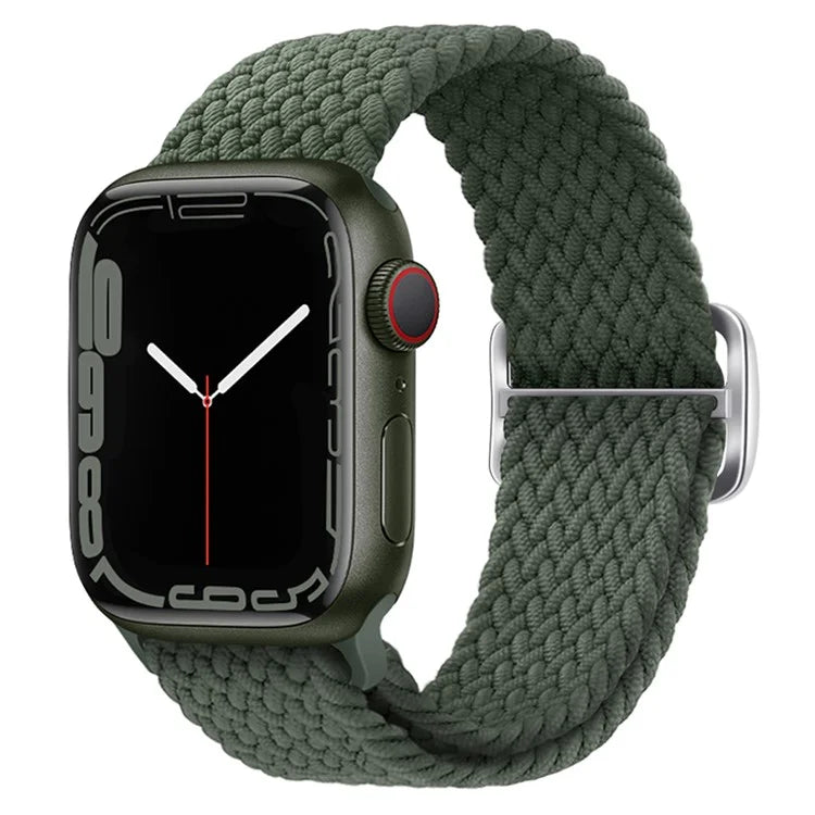For Apple Watch Series 9 8 7 41mm / 6 5 4 SE (2022) SE (2023) SE 40mm / 3 2 1 38mm Watch Band Braided Nylon Strap
