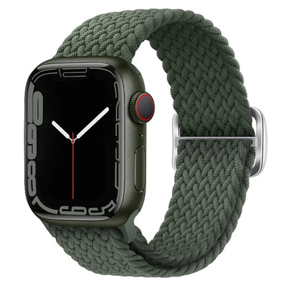 For Apple Watch Series 9 8 7 41mm / 6 5 4 SE (2022) SE (2023) SE 40mm / 3 2 1 38mm Watch Band Braided Nylon Strap