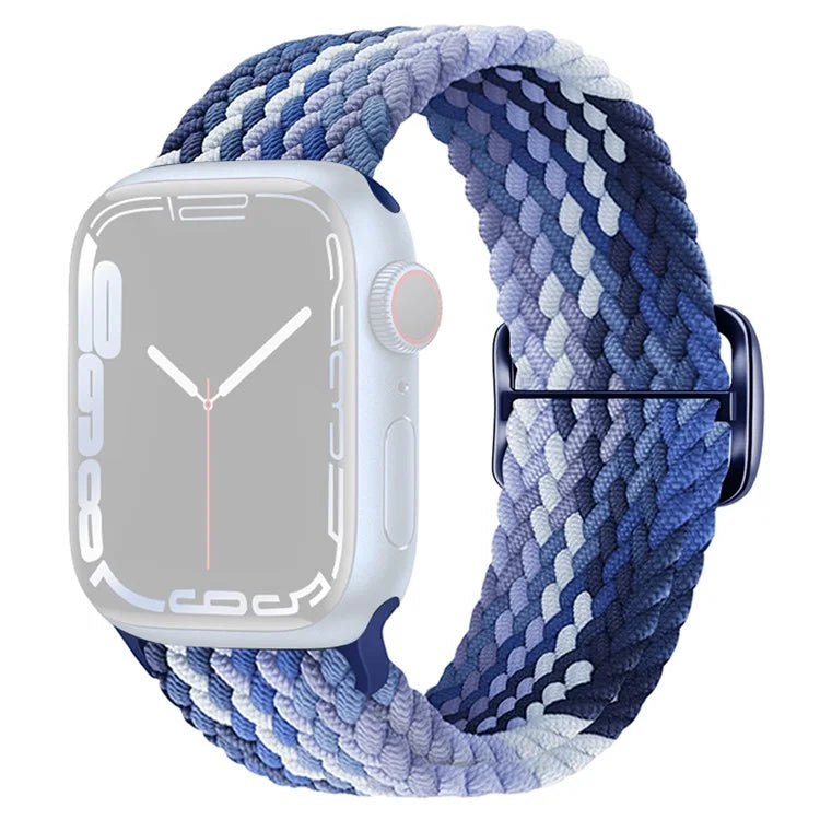For Apple Watch Series 9 8 7 41mm / 6 5 4 SE (2022) SE (2023) SE 40mm / 3 2 1 38mm Watch Band Braided Nylon Strap