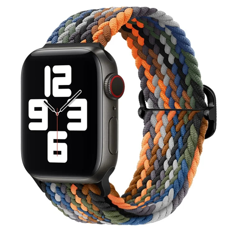 For Apple Watch Series 9 8 7 41mm / 6 5 4 SE (2022) SE (2023) SE 40mm / 3 2 1 38mm Watch Band Braided Nylon Strap