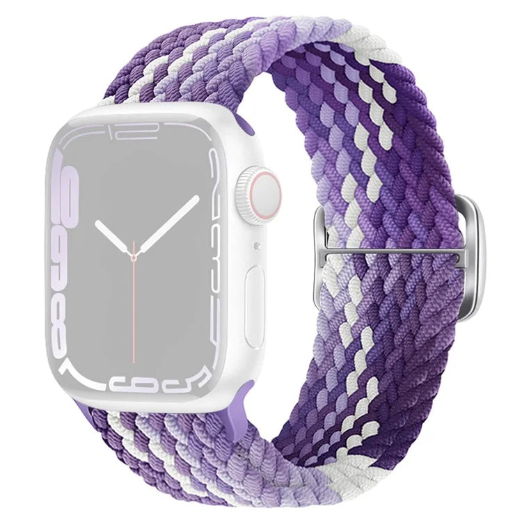 For Apple Watch Series 9 8 7 41mm / 6 5 4 SE (2022) SE (2023) SE 40mm / 3 2 1 38mm Watch Band Braided Nylon Strap
