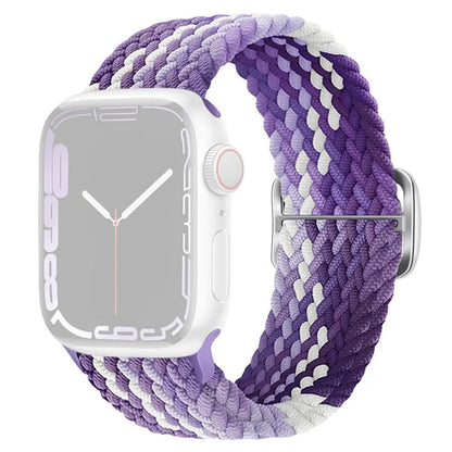 For Apple Watch Series 9 8 7 41mm / 6 5 4 SE (2022) SE (2023) SE 40mm / 3 2 1 38mm Watch Band Braided Nylon Strap