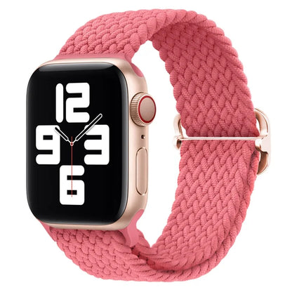 For Apple Watch Series 9 8 7 41mm / 6 5 4 SE (2022) SE (2023) SE 40mm / 3 2 1 38mm Watch Band Braided Nylon Strap