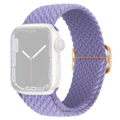 For Apple Watch Series 9 8 7 41mm / 6 5 4 SE (2022) SE (2023) SE 40mm / 3 2 1 38mm Watch Band Braided Nylon Strap