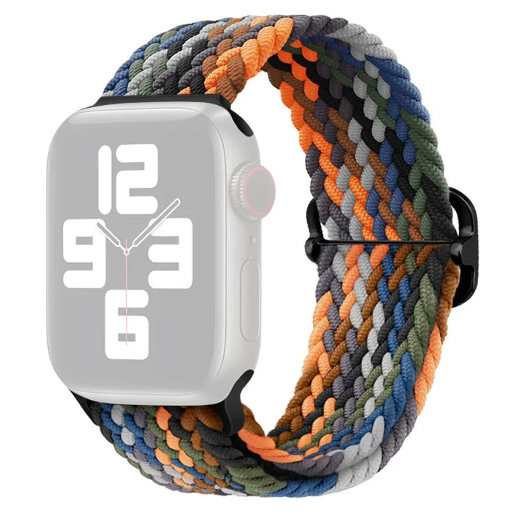 For Apple Watch Ultra 2 Ultra 49mm / 9 8 7 45mm / 6 5 4 SE (2023) SE (2022) SE 44mm / 3 2 1 42mm Strap Nylon Braided Watch Band