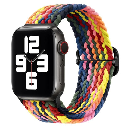 For Apple Watch Ultra 2 Ultra 49mm / 9 8 7 45mm / 6 5 4 SE (2023) SE (2022) SE 44mm / 3 2 1 42mm Strap Nylon Braided Watch Band