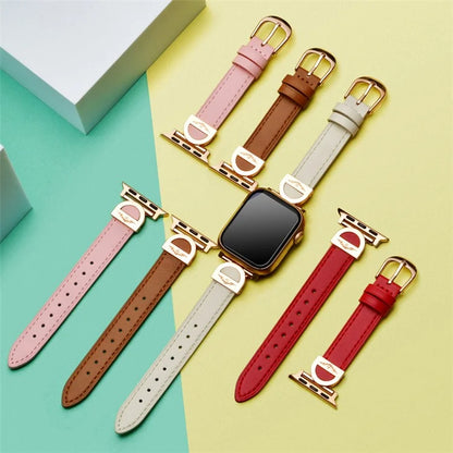 For Apple Watch Series 9 8 7 41mm / 6 5 4 SE (2023) SE (2022) SE 40mm / 3 2 1 38mm Watch Straps Microfiber Leather Bracelet Strap