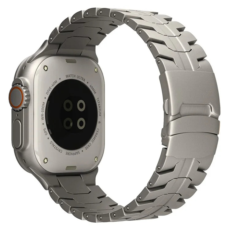 For Apple Watch Ultra 2 Ultra 49mm / Series 9 8 7 45mm / 6 5 4 SE (2022) SE (2023) SE 44mm / 3 2 1 42mm Titanium Steel Wrist Strap