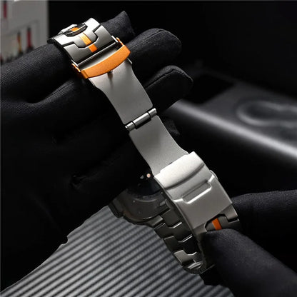 For Apple Watch Series 9 8 7 41mm / 6 5 4 SE (2023) SE (2022) SE 40mm / 3 2 1 38mm Bracelet Titanium Steel Watch Band