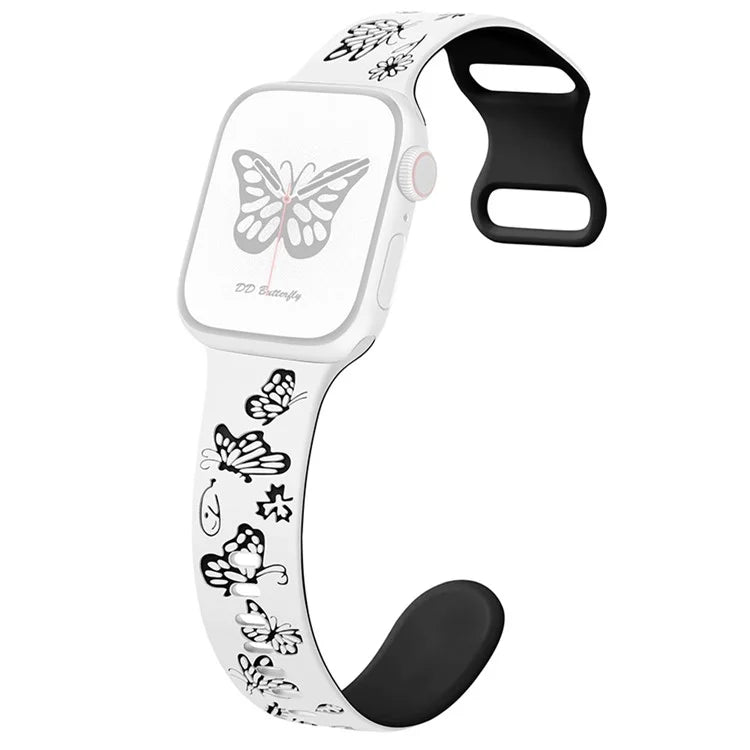 For Apple Watch Ultra 2 Ultra 49mm / Series 9 8 7 45mm / 6 5 4 SE (2022) SE (2023) SE 44mm / 3 2 1 42mm Silicone Strap