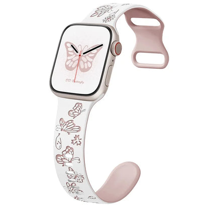 For Apple Watch Ultra 2 Ultra 49mm / Series 9 8 7 45mm / 6 5 4 SE (2022) SE (2023) SE 44mm / 3 2 1 42mm Silicone Strap