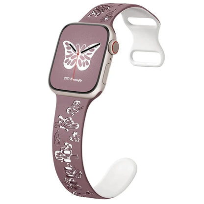 For Apple Watch Ultra 2 Ultra 49mm / Series 9 8 7 45mm / 6 5 4 SE (2022) SE (2023) SE 44mm / 3 2 1 42mm Silicone Strap