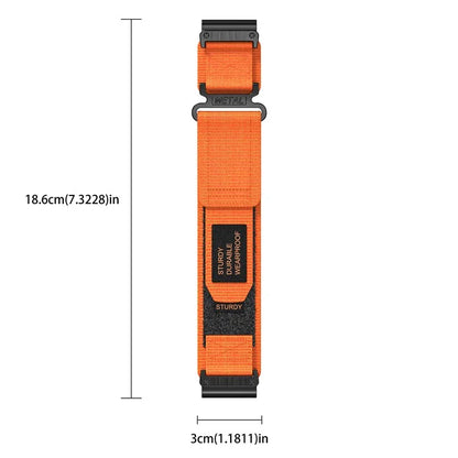 For Garmin Fenix 7 / Forerunner 965 / 955 / 945 / 935 Watch Band 22mm Rugged Nylon Sports Strap