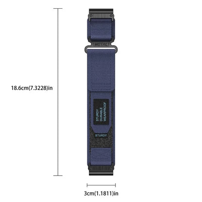 For Garmin Fenix 7 / Forerunner 965 / 955 / 945 / 935 Watch Band 22mm Rugged Nylon Sports Strap