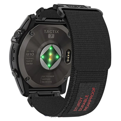 For Garmin Tactix 7 Pro / Fenix 7X / 6X Pro / 5X Plus Watch Band 26mm Nylon Wrist Strap
