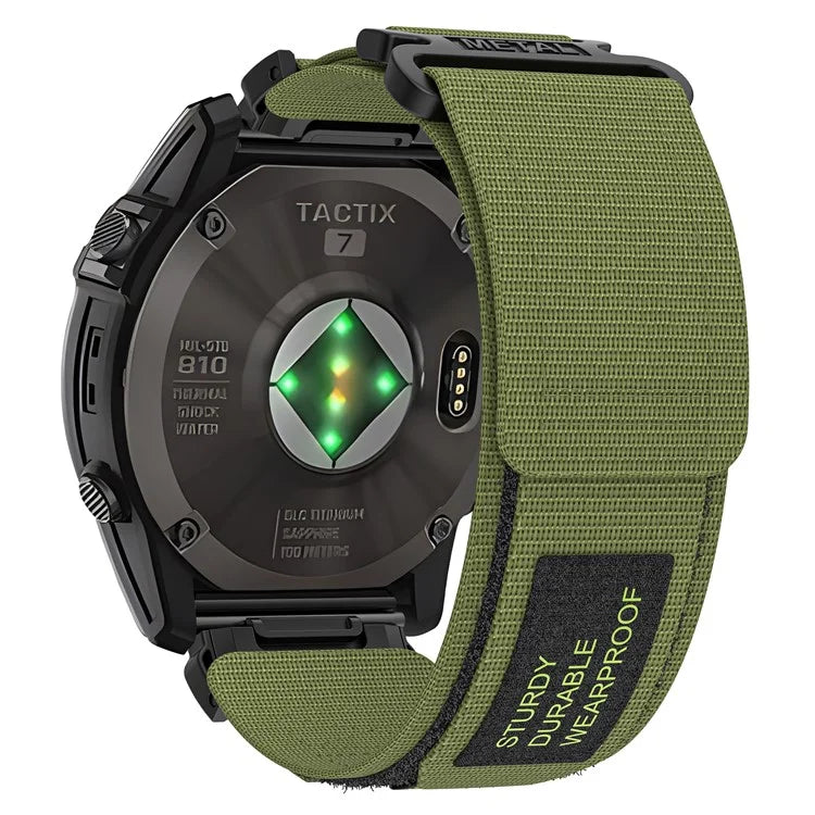 For Garmin Tactix 7 Pro / Fenix 7X / 6X Pro / 5X Plus Watch Band 26mm Nylon Wrist Strap