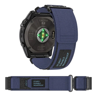 For Garmin Tactix 7 Pro / Fenix 7X / 6X Pro / 5X Plus Watch Band 26mm Nylon Wrist Strap